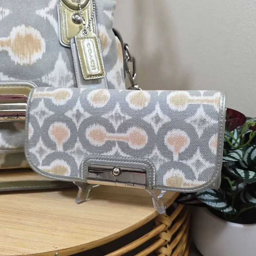 Coach Kristin Op Art Ikat Print Hobo/Satchel | Matching Wallet